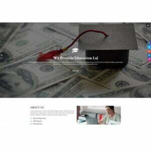 Educational Loan Single Page – HTML Template